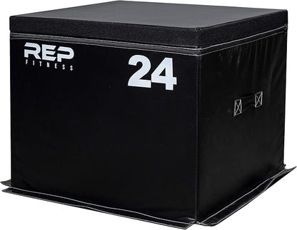 REP Fitness Stackable Soft Foam Plyo Box Set, Adjustable Plyometric Jump Box for Home Gym Workouts, Plyometric Jumping Platform for Exercise, Step Training, HIIT & CrossFit