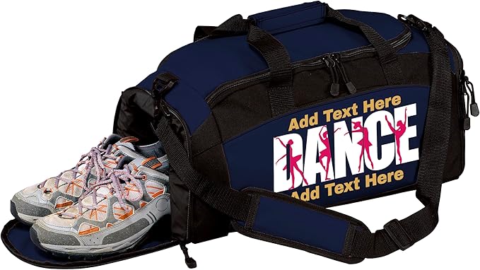 Personalized Dance Duffle Bag with Name – Custom Dancer Gym Bag for Girls, Competition Team Travel Bag, Ballet Recital Cheer & Studio Gear Bag
