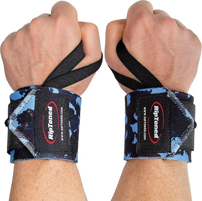 Rip Toned Wrist Wraps for Weightlifting – USPA & USAPL Approved 18" Wrist Straps for Powerlifting – Adjustable, Durable Gym Wraps with Thumb Loop – Maximum Support for Men & Women