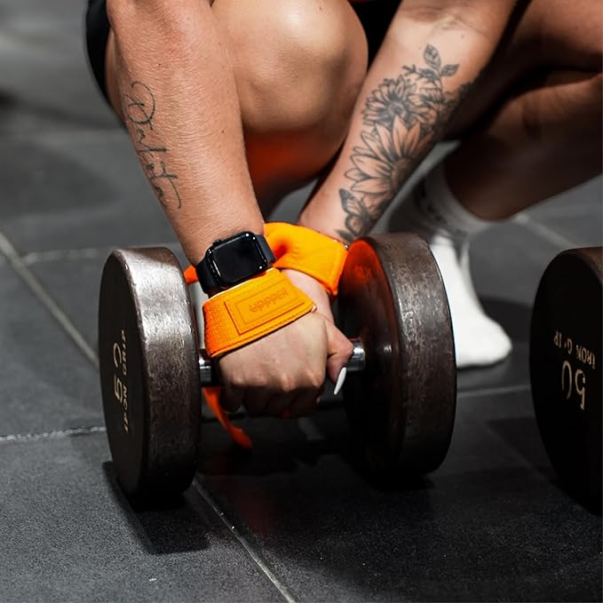 UPPPER Lifting Straps for Weightlifting – 22" Cotton Wrist Straps with Neoprene Padding for Deadlifts, Pullups, Gym Workouts – For Men & Women | Premium Fitness Gear