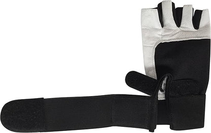Gym Gloves with Wrist Support for Gym Workout, Crossfit,Weightlifting Black/White or Black Premium Quality Materials.
