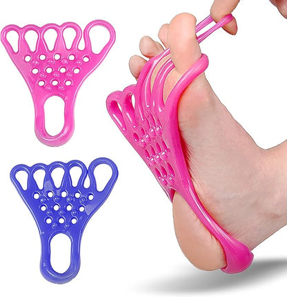 Toe Resistance Bands Strong Loop- Toe Stretcher -Toe Bands -Toe Strengthener -Toe Exercise Strap for Yoga, Pilates Foot Stretching Exercises Toe Exercise Bunion Correction Relief
