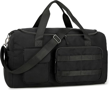 Gym Bags for Women & Men - Lightweight Travel Duffle Bag with Shoes Compartment & Wet Pocket, Durable Carry-on Weekend Bag, Medium