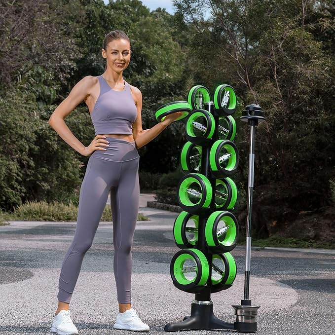 Dumbbell Weight Plates –Dual Purpose Ergonomic Fitness Equipment, Multifunctional Design for Strength Training, Full Body Workouts and Home Gym