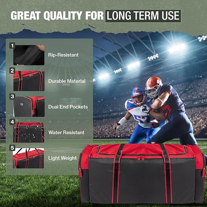 Jetstream Heavy Duty Multi Pocket Durable Sports Gym Equipment Travel Duffel Bag