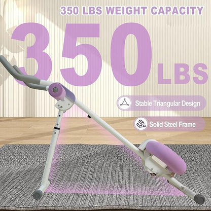 Ab Workout Equipment Abdominal Trainer, Adjustable Ab Machine at Home Gym, Foldable Abdominal Exercise Machine, Core & Ab Trainer Machine for Stomach Workout