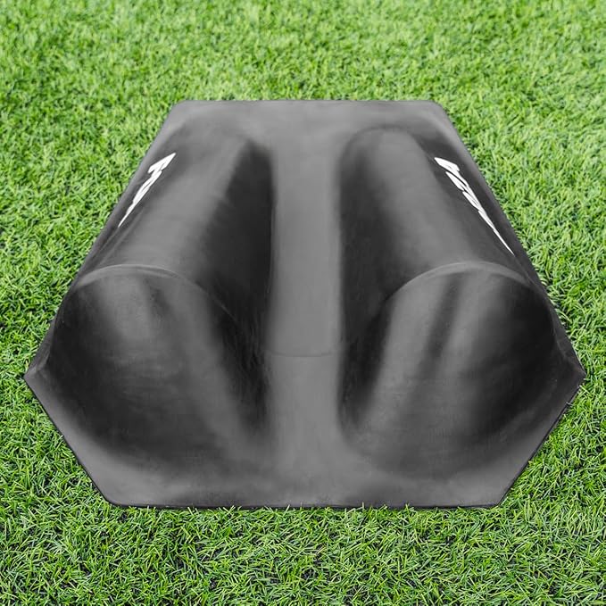 FORZA Goalkeeper Training Deflection Ramp | Durable Rubber Ball Deflector for Soccer- Ideal for GK Reactions, Reflex Training, and Shot Stopping Practice - Two Styles for Varied Training