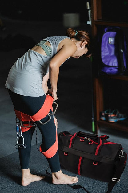 Gym Bag for Women and Men 35L Small Travel Bag for Sports, Gyms and Weekend Getaway with Wet Clothes Compartments Mini Heavy Duty Duffel Bag