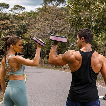 Dumbbell Weight Plates –Dual Purpose Ergonomic Fitness Equipment, Multifunctional Design for Strength Training, Full Body Workouts and Home Gym