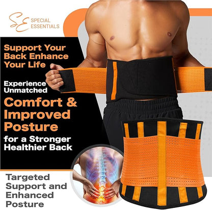 Special Essentials Waist Trainer for Women & Men Adjustable Sweat Band Waist Trimmer For Core Stability & Training Workouts