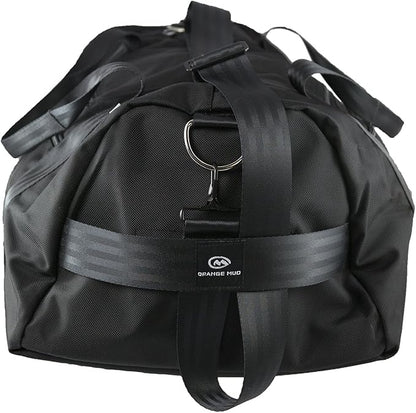 Modular Gear and Gym Bag for Cyclist, Runners, Yoga, and General Outdoors. (Black on Black)
