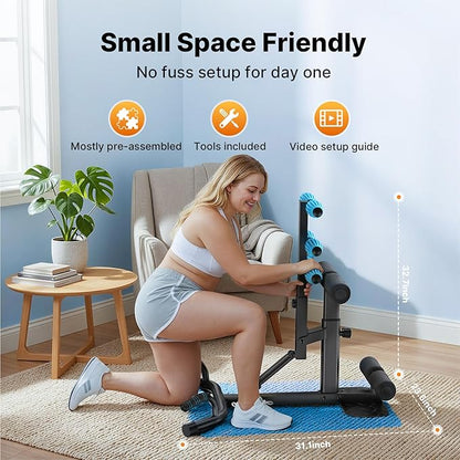 MERACH Deep Squat Machine for Women, Adjustable Glutes Trainer Machine, Core & Leg Exercise, Push Up Board Workout Equipment at Home Gym