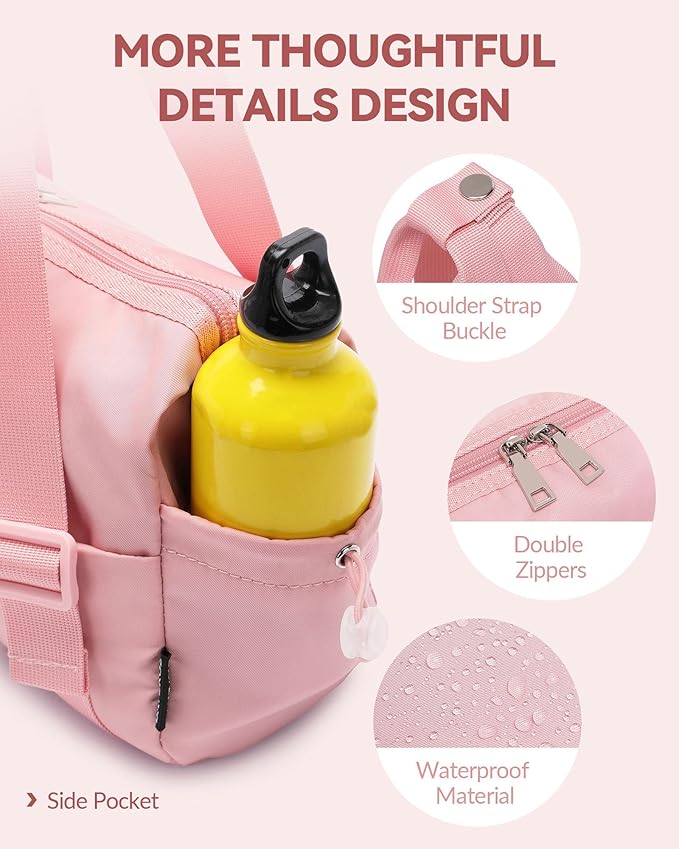 Small Gym Bag for Women Mini Duffle Bag with Wet Compartment, Lightweight Waterproof Cute Tote for Girls Workout Sport Travel