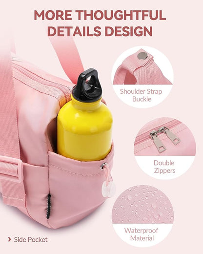Small Gym Bag for Women Mini Duffle Bag with Wet Compartment, Lightweight Waterproof Cute Tote for Girls Workout Sport Travel
