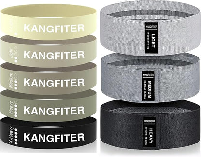 Non-Slip Fabric Resistance Bands for Working Out, Loop Exercise Bands for Booty Leg, Butt, Glute, Stretch Workout Bands for Women & Men, Hip Elastic Bands for Home Gym Fitness, Yoga, Pilates