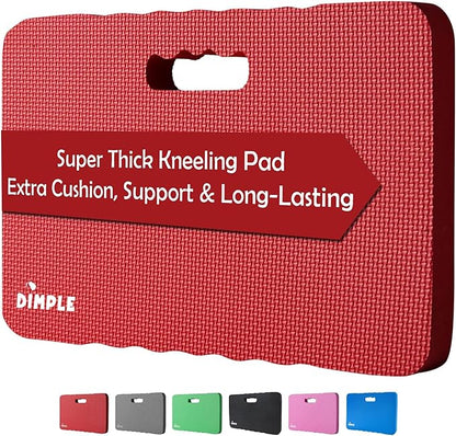 Dimple Kneeling Pad, High Density Thick Foam Comfort Kneeling Mats for Gardening, Yoga Exercise, Garden Cushions, Knee Pads Red