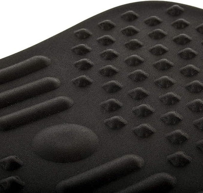 Seville Classics airLIFT Premium Anti Fatigue Wooden Balance Wobble Board Mat w/Massage Points, for Office Standing Desk, Home, Exercise, Therapy, Sports Training, Black, 20"W x 14"D
