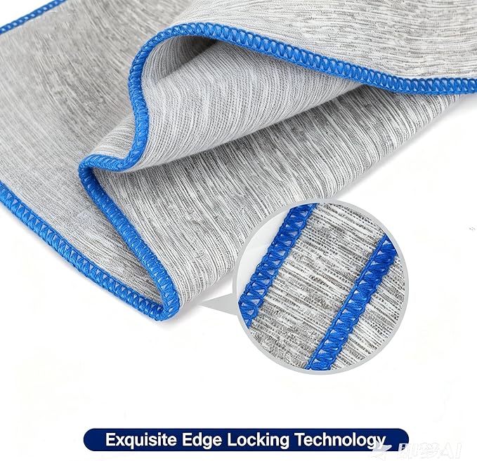 Microfiber Gym Towels 3 Pack, Quick Dry Workout Towel, Fast Drying Sweat Towel for Men & Women, Workout Gear, Yoga, Camping, Hiking, Gym Gifts - 16x26.8 Inch, Heather Grey