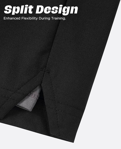 Men 2 in 1 Running Shorts with Compression Liner 5" 7" Quick Dry Workout Athletic Shorts with Pockets Towel Loop