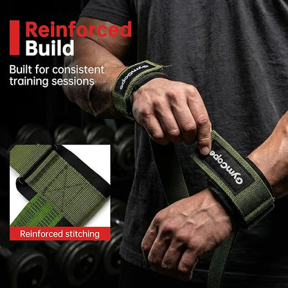 Lifting Wrist Straps for Weightlifting, Heavy Duty Wrist Straps for Deadlifts, Powerlifting, Bodybuilding and Strength Training, Secure Grip Support for Men Women 1 Pair