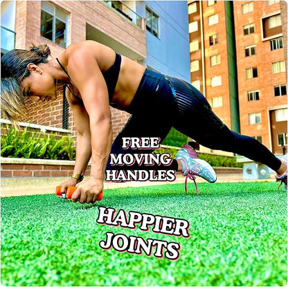 Wobbler - Revolutionary Unstable Push-Up Handles - Rotating T-Shape Pushup Bars for Core & Wrist Strength - Boxing & Martial Arts Training Equipment - Portable Home Gym for Triceps, Chest & Shoulder