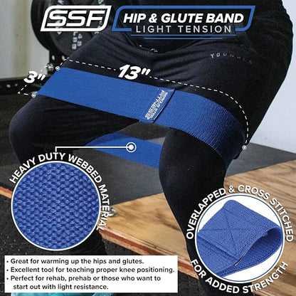 Serious Steel Fitness Hip and Glute Activation Band | Squat & Deadlift Warm-up Band for HIPS and Glutes