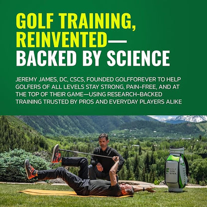 GolfForever Swing Trainer – Golf Fitness & Training System for Strength, Flexibility & Swing Power – Includes Membership & Premium Training Bar for Golf-Specific Workouts