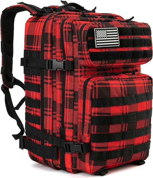 QT&QY 45L Military Tactical Backpacks Molle Army Assault Pack 3 Day Bug Out Bag Hiking Treeking Rucksack…