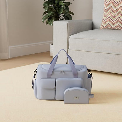 FIORETTO Women's Gym Duffle Bag with Shoes Compartment, 30L Capacity, Ideal for Travel, Gym, Sports, Duffel, Weekender