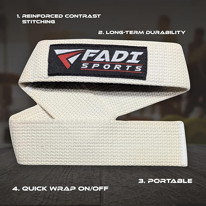 Lifting Wrist Straps for Weightlifting, Bodybuilding, Powerlifting & Deadlifts – 24 Inch Cotton Straps with Padded Neoprene for Strength Training & Grip Support