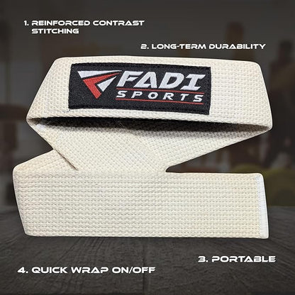 Lifting Wrist Straps for Weightlifting, Bodybuilding, Powerlifting & Deadlifts – 24 Inch Cotton Straps with Padded Neoprene for Strength Training & Grip Support