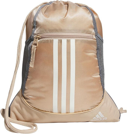 adidas Alliance Sackpack – Drawstring Backpack for Sports, Small Gym Bag