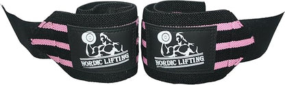 Nordic Lifting Wrist Wraps (2 Pairs) – Lifting Wrist Wraps with Thumb Loop for Weightlifting, Powerlifting & CrossFit – Durable Wrist Support Straps for Men & Women – Gym Essentials for Heavy Lifts