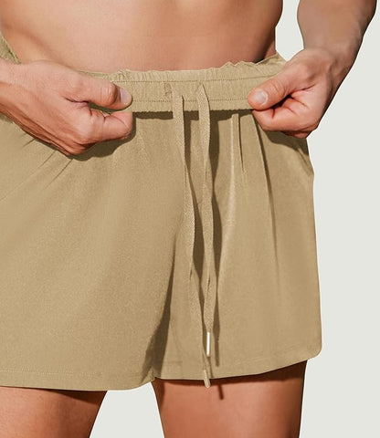 PINSPARK Men's Workout Shorts 5" Lightweight Running Shorts Quick Dry Athletic Gym Shorts with Zip Pocket Towel Loop