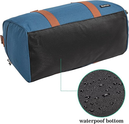 Kuston Sports Gym Bag with Shoe Compartment&Wet Pocket,Travel Duffel bag,Weekend Bag,Workout Bag Suitable for Men and Women