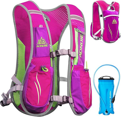 TRIWONDER Hydration Running Vest Backpack, Lightweight Water Pack for Men Women Hydration Backpack for Trail Race, Hiking, Cycling, Climbing, Camping, Jogging, Marathon