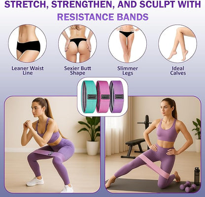 Pilates Starter Kit for Home - Better Pilates Essential Equipment with Adjustable Ankle Wrist Weights, Resistance Bands, Magic Circle Ring, Yoga Ball & Workout Accessories for Women Fitness Toning