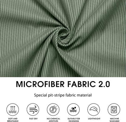 4Monster Microfiber Camping Towel - Quick Dry, Super Absorbent, Lightweight Travel Towel for Hiking, Beach, Gym, Backpacking, Yoga - Compact with Carry Bag (Olive Green, Large(51.10" x 32.20"))