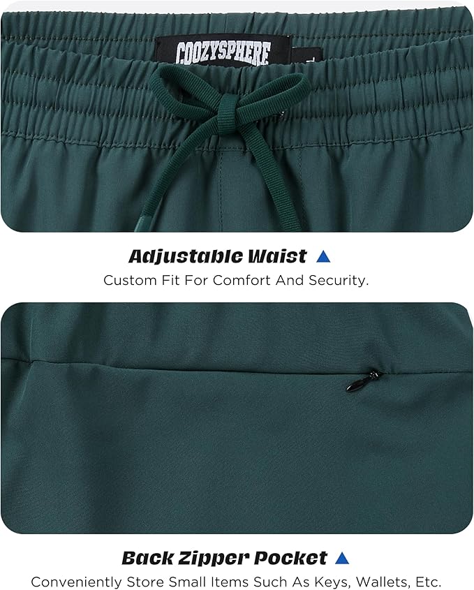 Men 2 in 1 Running Shorts with Compression Liner 5" 7" Quick Dry Workout Athletic Shorts with Pockets Towel Loop