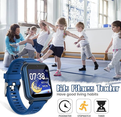 Kids Smart Game Watch with 39 Games HD Touch Screen Video Camera Music Player Pedometer Flashlight Alarm Clock 12/24 hr, Gifts for 5-12 Year Olds Boys