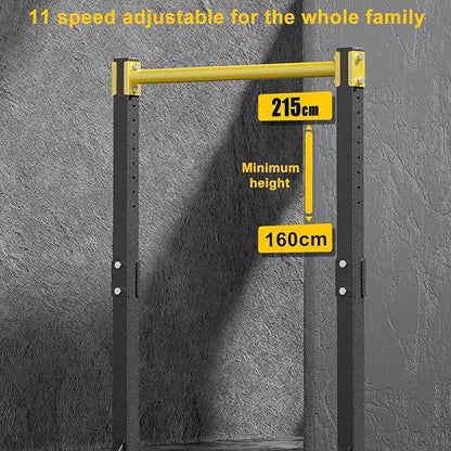 Power Tower Pull Up Dip Station, Workout Equipment Portable Pull Up Bar, Free Standing Pull Up Bar for Home Gym, Pull Up Stand Station 400LBS with 11 Gears Adjustment