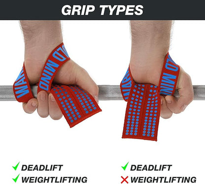 WARM BODY COLD MIND V1 Lifting Wrist Straps for Olympic Weightlifting - Rated at 660 lb - Hand Wraps for Powerlifting, Weight Lifting, Bodybuilding Functional/Cross Training, Deadlift Gym Bar, Cotton