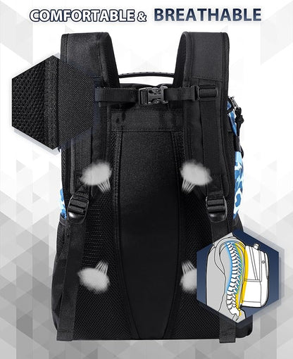 TRAILKICKER Basketball Bag Backpack with Ball Holder Multi-Sport Backpack for Soccer Volleyball Football Baseball Helmet