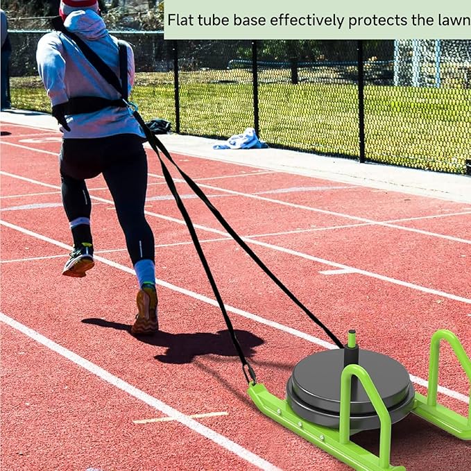 Kipika Weight Sled, Workout Sled, Fitness Strength Training Sled, Speed Training Sled for Athletic Exercise, Speed Improvement, Easily Through Obstacles, Suitable for 1" & 2" Weight Plate