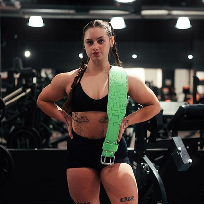 UPPPER Weight Lifting Belt - Double Prong 4” to 2.5” Tapered Premium Lifting Belt for Men and Women - Ultimate Back Support For Weightlifting and Powerlifting | Premium Fitness Gear