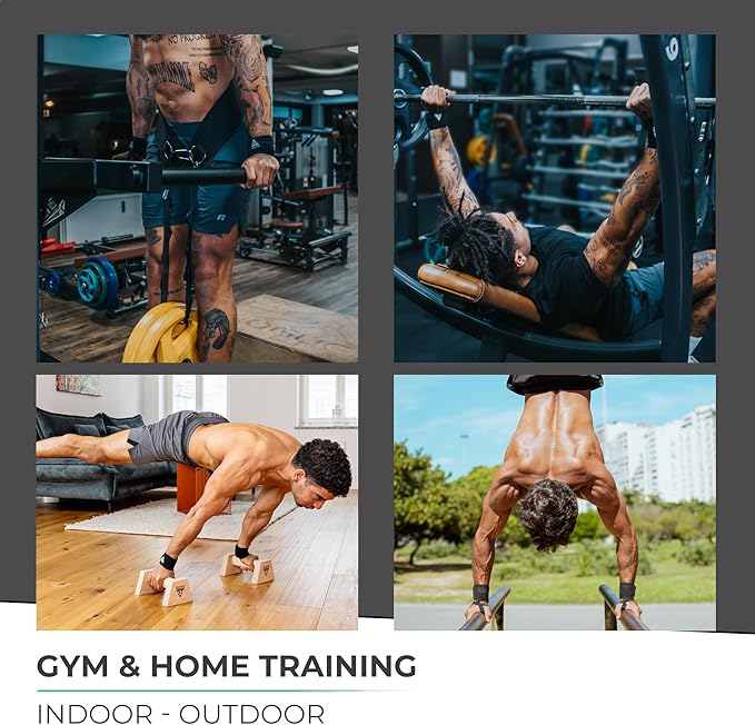 PULLUP & DIP Wrist Wraps, Professional Wrist Support for Weightlifting, Calisthenics, Bodybuilding & Strength Training, Stabilizing & Protective for Women & Men, No More Wrist Pain