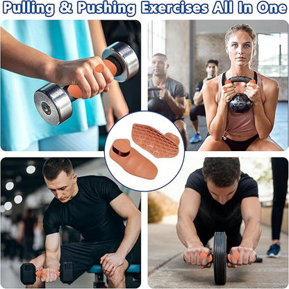 Silicone Gym Grips for Weight Lifting,Workout Gloves for Women Men Alternative,Anti Slip Gym Workout Grip,Rubber Gym Hand Grips-Weightlifting Grips Pad for Barbell,Pull Up,Ryptfit,Training