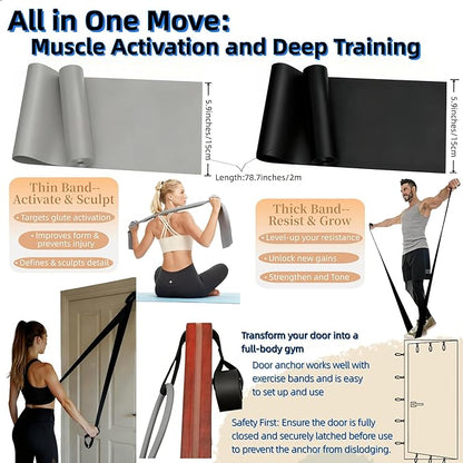 Women Glute Workout Equipment, Hip Thrust Belt for Weights, Booty Bands Exercise Bands Pilates Ball, Glute Workout at Home Pilates Exercise Equipment Kit for Home Gym Fitness Accessories