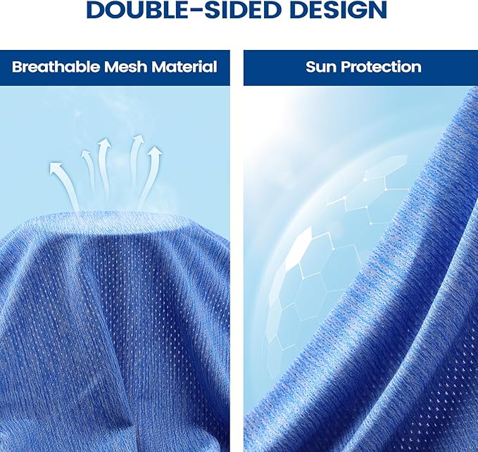 Clothirily Cooling Towels (40"x12"), Breathable Cooling Towels for Neck and Face, Men & Women Workout Towel for Hot Weather, Sweat Towel for Gym Yoga, Camping, Fitness, Running, Traveling, 6 Pack