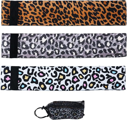 Booty Bands, 3 Levels Hip Bands, Polyester-Cotton and Latex Silk Workout Bands Resistance Bands for Home, Gym, Fitness, Pilates, Yoga (Pack of 3)